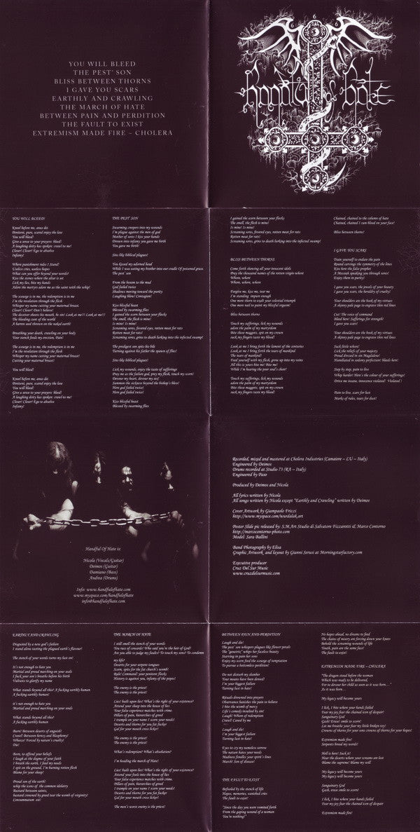 Handful Of Hate : You Will Bleed (Album)