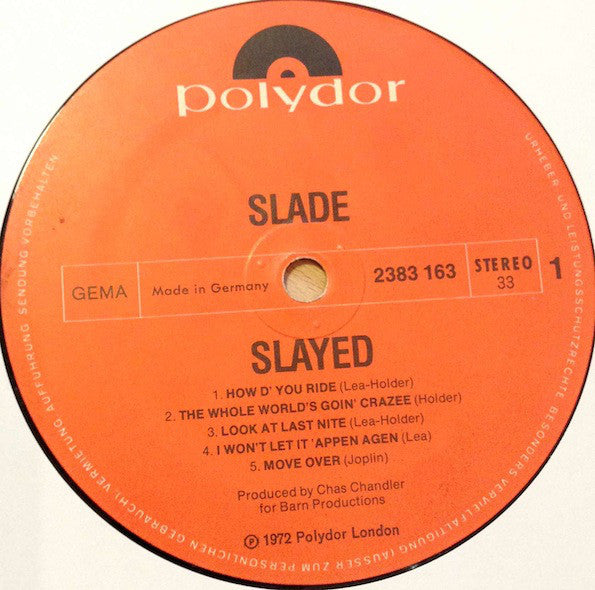 Buy Slade : Slayed? (LP,Album) Online at ApolloExos.com for a great ...