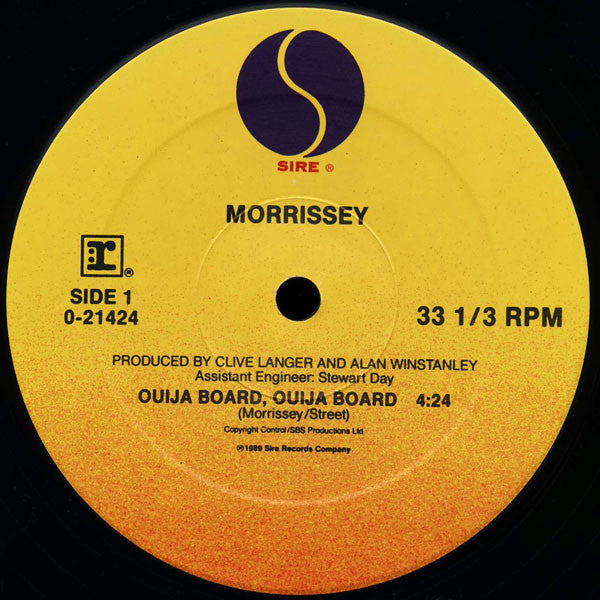 Morrissey : Ouija Board, Ouija Board (12",33 ⅓ RPM,Single)
