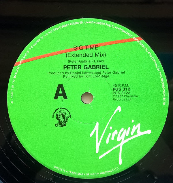Peter Gabriel : Big Time (12",45 RPM,Single)