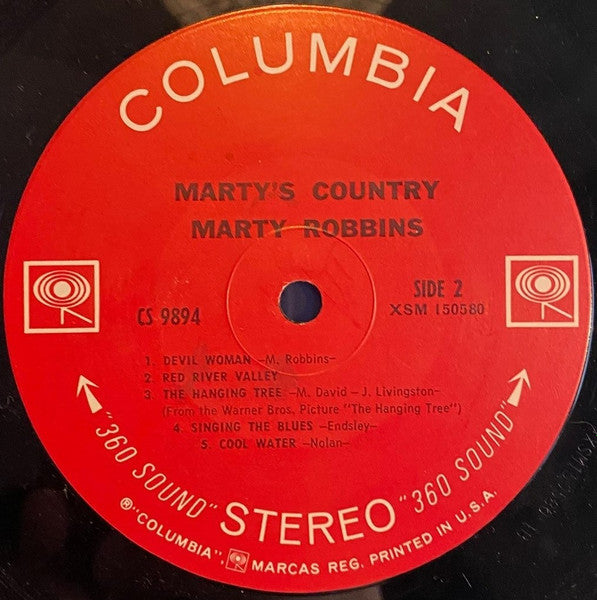Marty Robbins : Marty's Country (LP,Compilation)