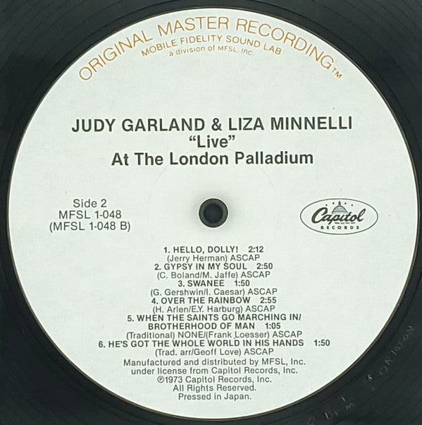 Judy Garland & Liza Minnelli : "Live" At The London Palladium (LP,Album,Reissue,Remastered)