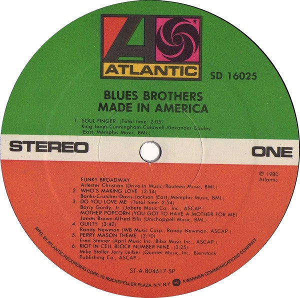 Blues Brothers, The : Made In America (LP,Album,Stereo)