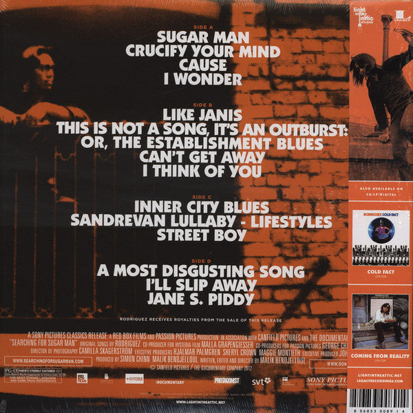 Sixto Rodriguez : Searching For Sugar Man - Original Motion Picture Soundtrack (LP,Compilation,Remastered)