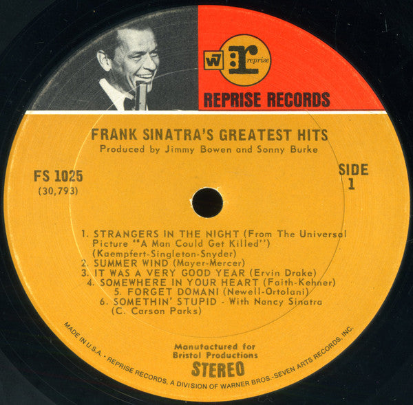 Frank Sinatra : Frank Sinatra's Greatest Hits (LP,Compilation,Stereo)