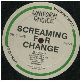 Uniform Choice : Screaming For Change (LP,Album,Repress)