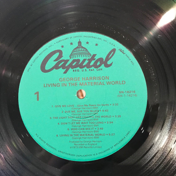 George Harrison : Living In The Material World (LP,Album,Reissue)