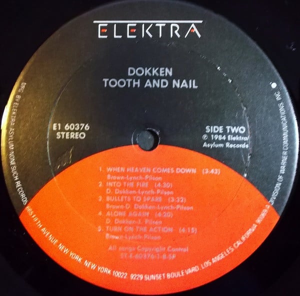 Dokken : Tooth And Nail (LP,Album,Club Edition,Stereo)