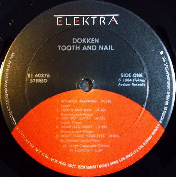 Dokken : Tooth And Nail (LP,Album,Club Edition,Stereo)