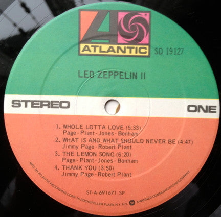 Led Zeppelin : Led Zeppelin II (LP,Album,Reissue)
