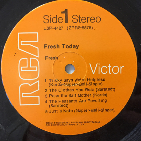 Fresh (12) : Fresh Today (LP,Album,Stereo)