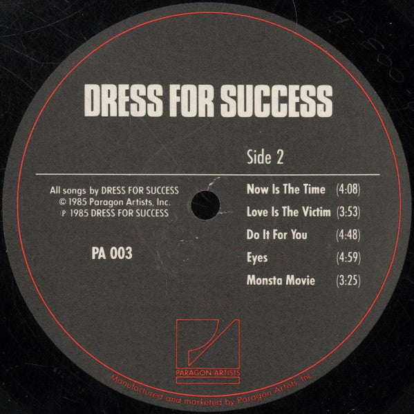 Dress For Success (2) : Dress For Success (LP,Album)