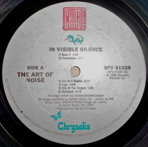 Art Of Noise, The : In Visible Silence (LP,Album)