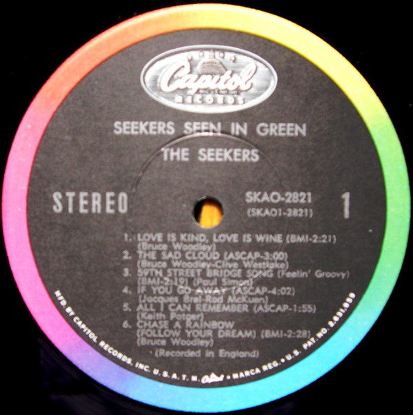 Seekers, The : Seekers Seen In Green (LP,Album,Stereo)