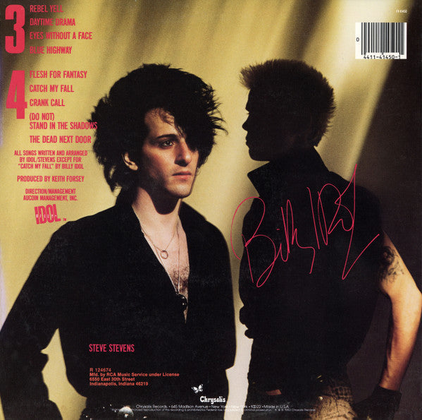 Billy Idol : Rebel Yell (LP,Album,Club Edition)