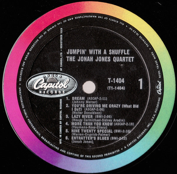 Jonah Jones Quartet, The : Jumpin' With A Shuffle (LP,Album,Mono)