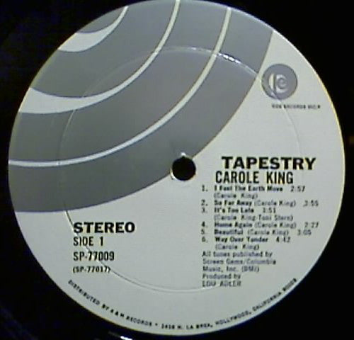 Carole King : Tapestry (LP,Album)