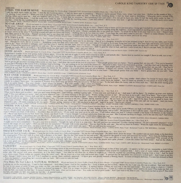 Carole King : Tapestry (LP,Album)