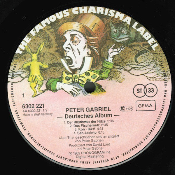 Peter Gabriel : Deutsches Album (LP,Album,Stereo)