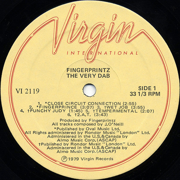 Fingerprintz (2) : The Very Dab (LP,Album)