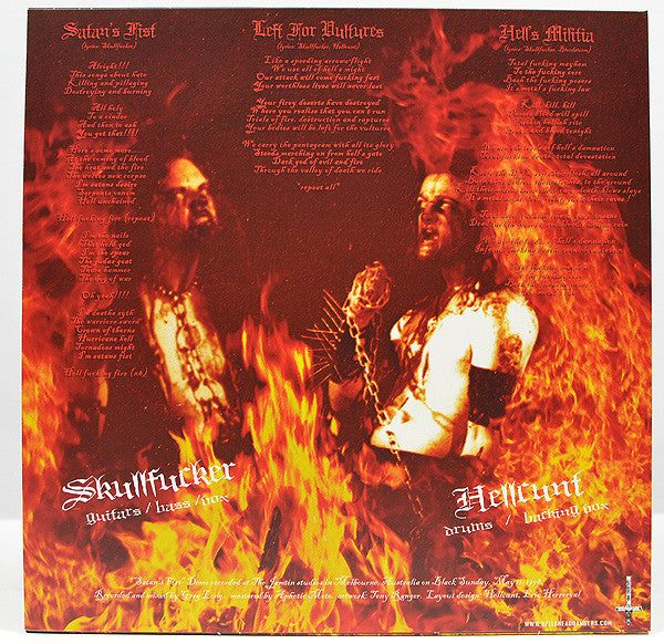 Bestial Warlust : Satan's Fist (12",45 RPM,Single Sided,Etched,Reissue,Limited Edition)