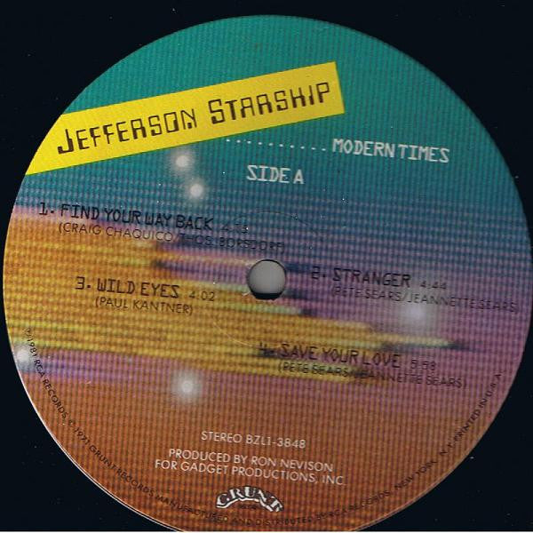 Jefferson Starship : Modern Times (LP,Album,Stereo)