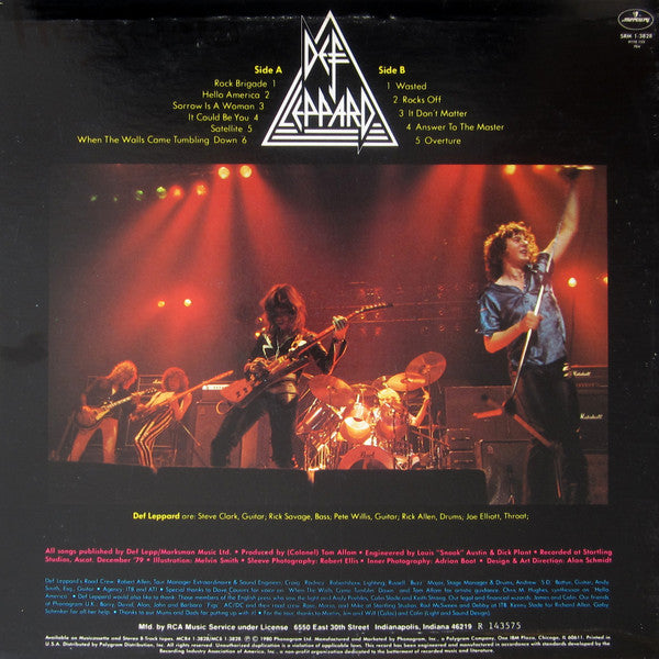 Def Leppard : On Through The Night (LP,Album,Club Edition)