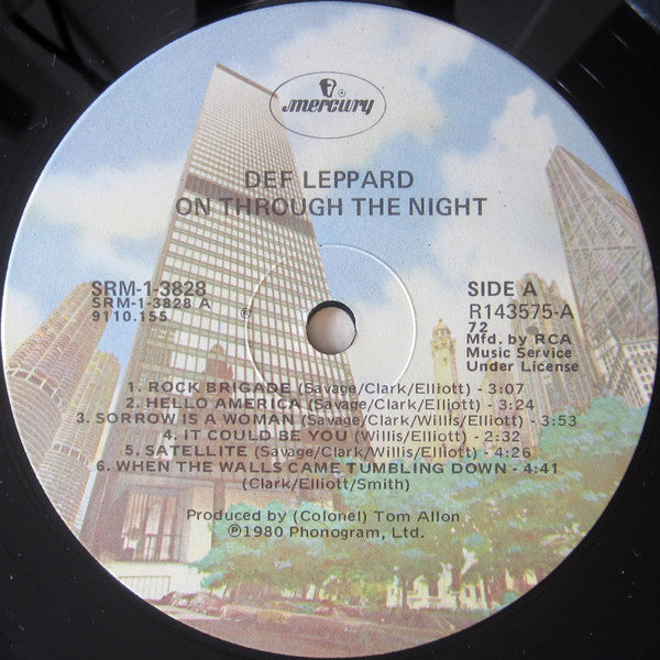 Def Leppard : On Through The Night (LP,Album,Club Edition)