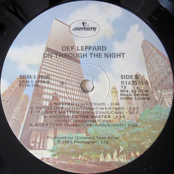 Def Leppard : On Through The Night (LP,Album,Club Edition)