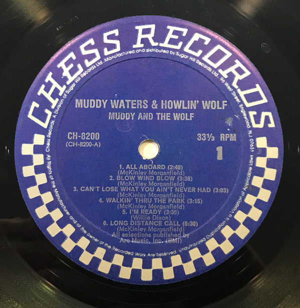 Muddy Waters & Howlin' Wolf : Muddy & The Wolf (LP,Compilation,Stereo)