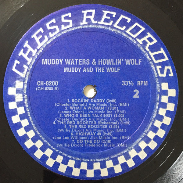 Muddy Waters & Howlin' Wolf : Muddy & The Wolf (LP,Compilation,Stereo)