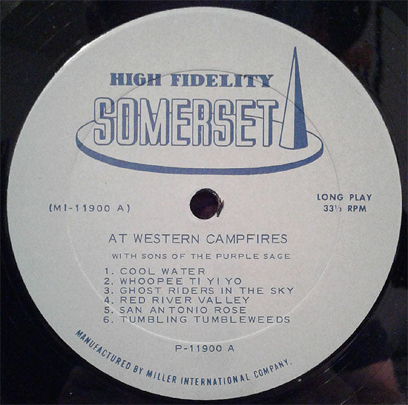 Sons Of The Purple Sage, The : At Western Campfires (LP,Album)