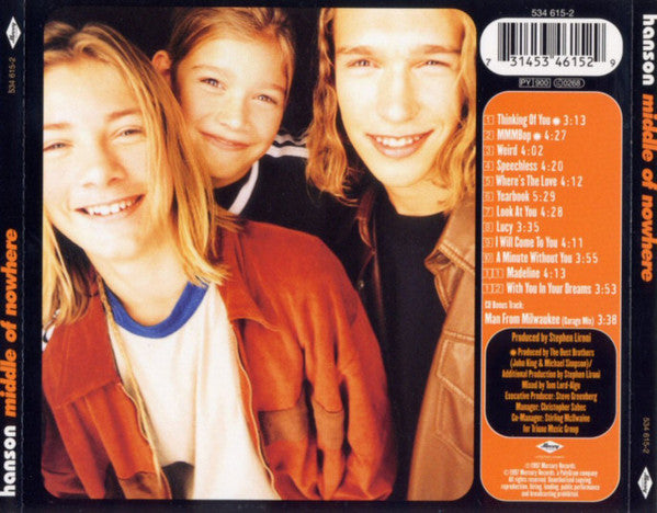 Hanson : Middle Of Nowhere (Album)