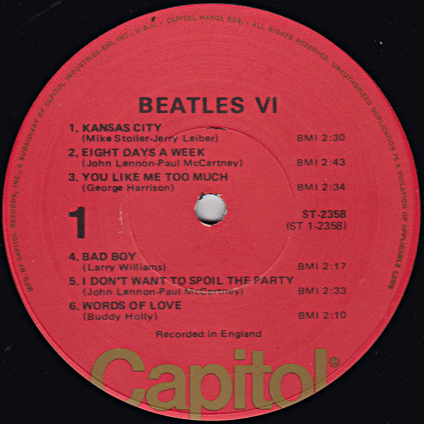 Beatles, The : Beatles VI (LP,Album,Reissue,Stereo)