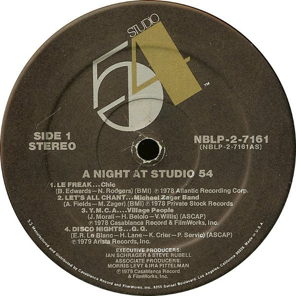 Various : A Night At Studio 54 (LP,Compilation,Mixed)