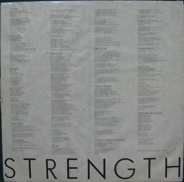 Alarm, The : Strength (LP,Album)