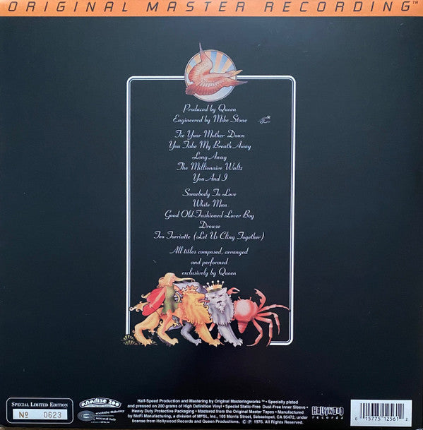 Queen : A Day At The Races (LP,Album,Limited Edition,Numbered,Reissue,Remastered,Special Edition,Stereo)