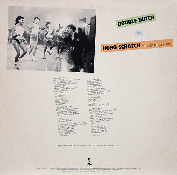 Malcolm McLaren : Double Dutch (12",33 ⅓ RPM)