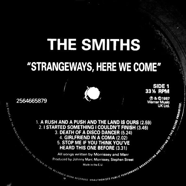 Smiths, The : Strangeways, Here We Come (LP,Album,Reissue,Remastered,Stereo)