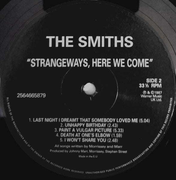 Smiths, The : Strangeways, Here We Come (LP,Album,Reissue,Remastered,Stereo)