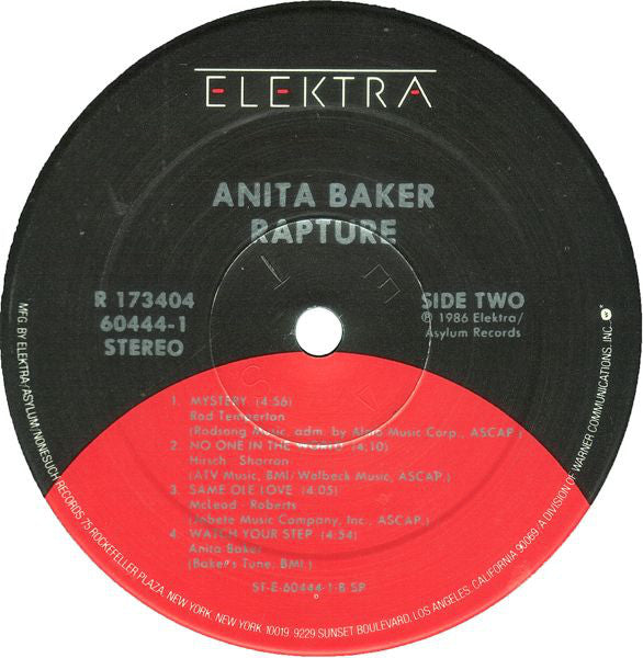 Anita Baker : Rapture (LP,Album,Club Edition)