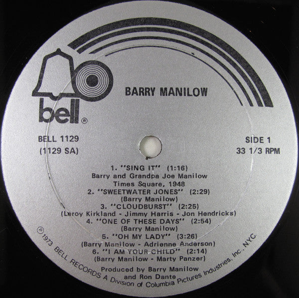 Barry Manilow : Barry Manilow (LP,Album,Stereo)