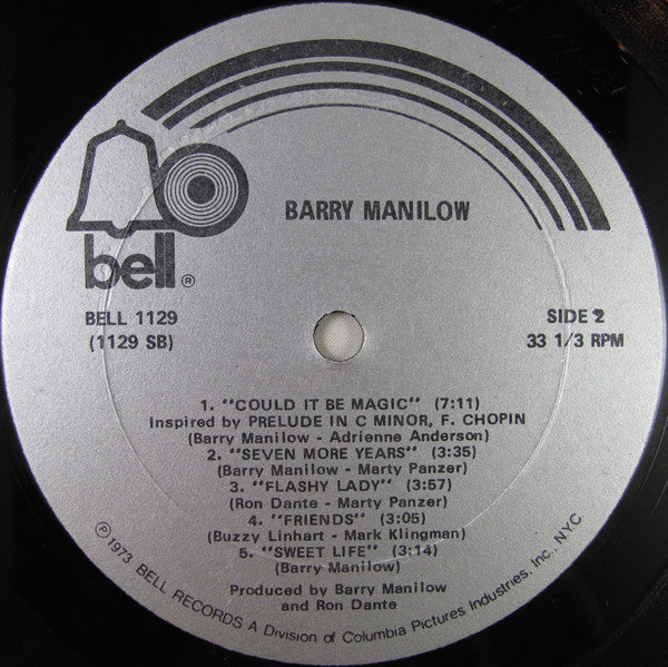 Barry Manilow : Barry Manilow (LP,Album,Stereo)