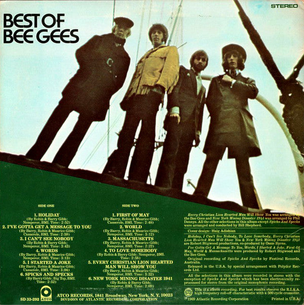 Bee Gees : Best Of Bee Gees (LP,Compilation)