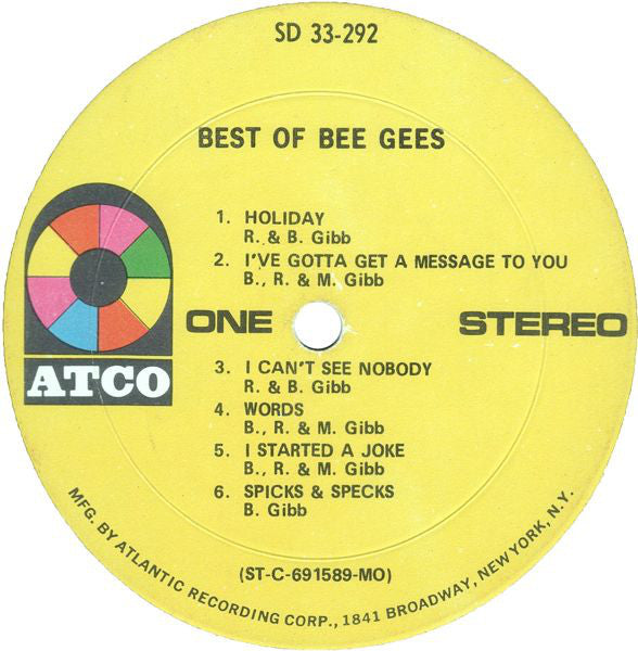 Bee Gees : Best Of Bee Gees (LP,Compilation)