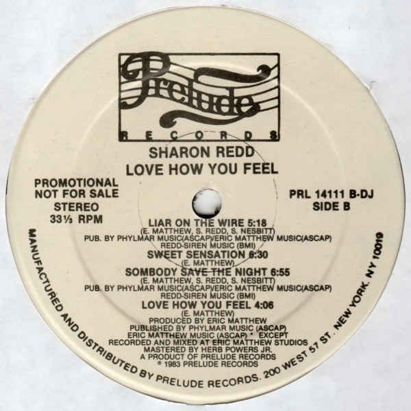 Sharon Redd : Love How You Feel (LP,Album,Promo)