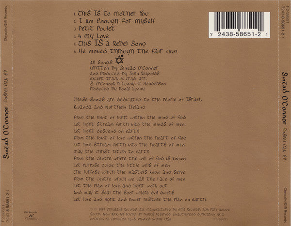 Sinéad O'Connor : Gospel Oak EP (EP)