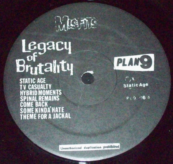 Misfits : Legacy Of Brutality (LP,Album,Repress)