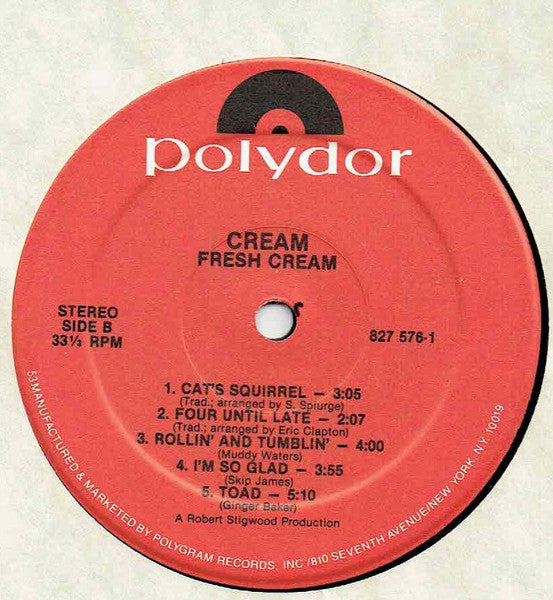 Cream (2) : Fresh Cream (LP,Album,Reissue,Stereo)