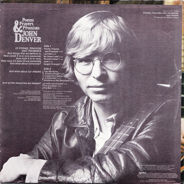 John Denver : Poems, Prayers & Promises (LP,Album)